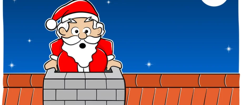 When Santa got Stuck up the Chimney…He Had to Clean it Out!